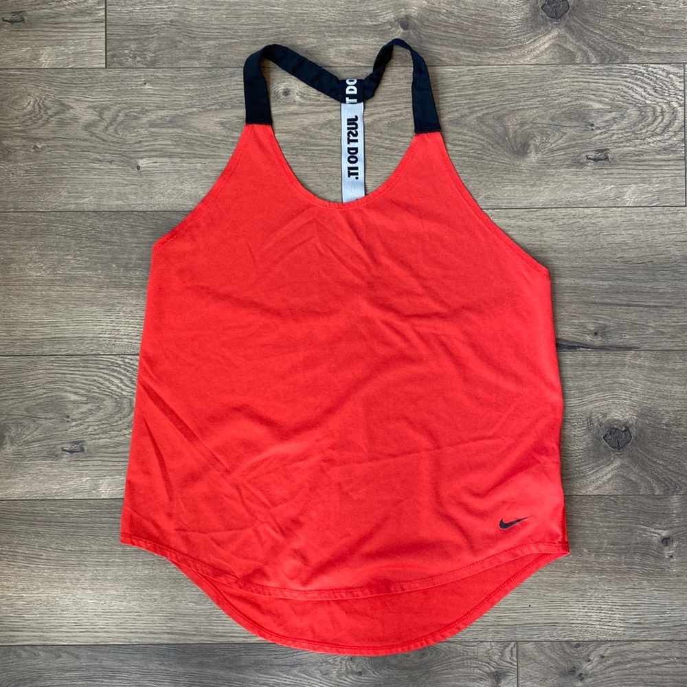 Nike dry-fit bright cherry red workout tank